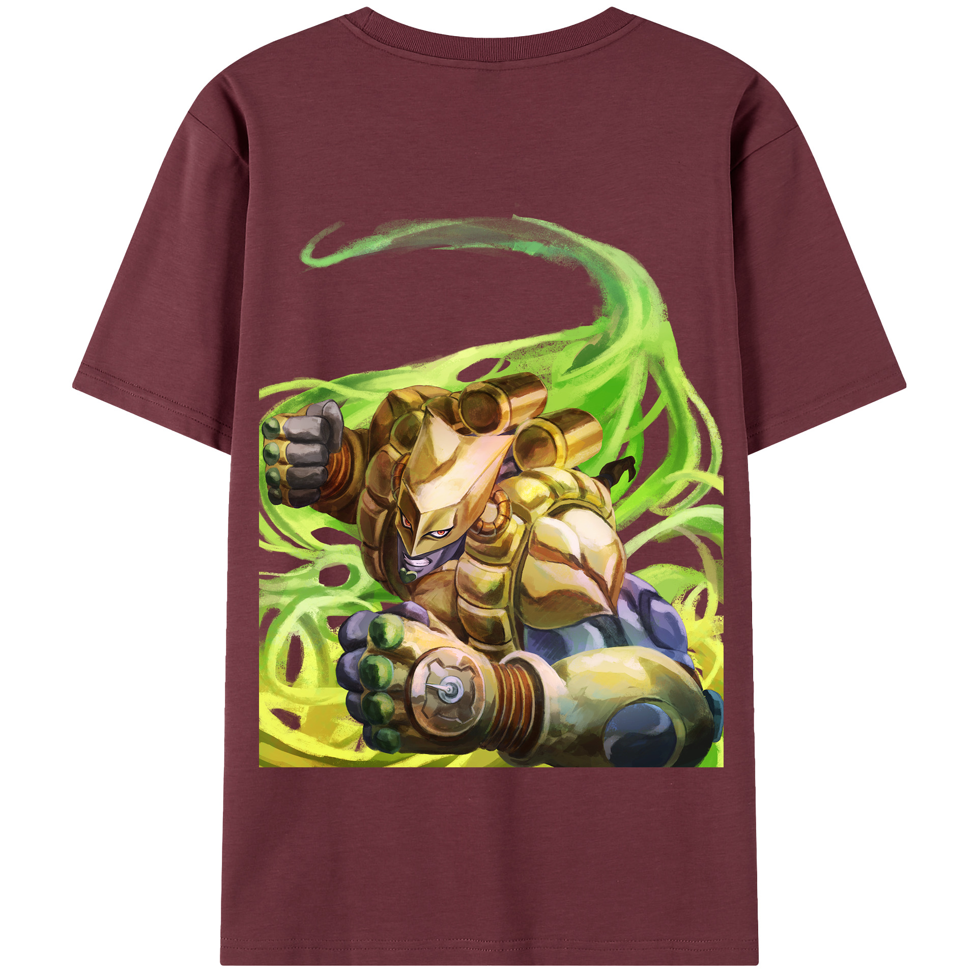 （画像用） ジョジョの奇妙な冒険 ディオ?ブランドー JoJo's Bizarre Adventure Dio Brando 綿100％半袖Tシャツ（背面プリント）